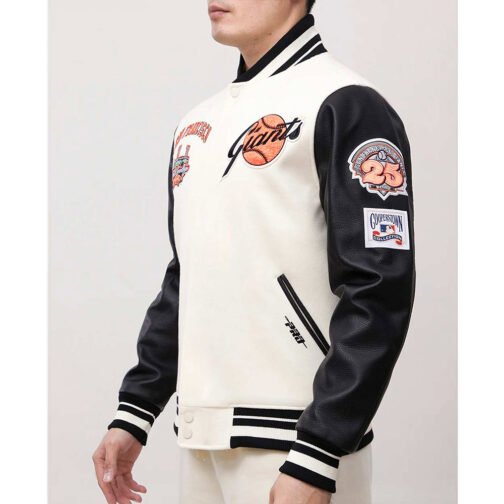 San Francisco Giants Retro Classic Rib Varsity Jacket - Image 6