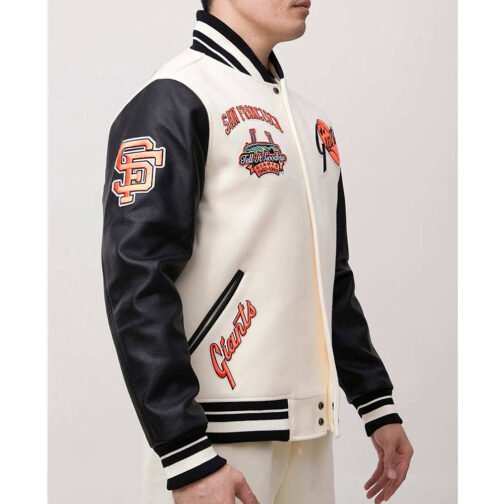 San Francisco Giants Retro Classic Rib Varsity Jacket - Image 8