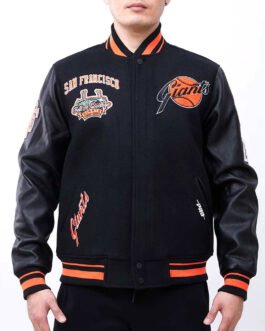 San Francisco Giants Retro Classic Rib Varsity Jacket