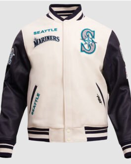 Seattle Mariners Retro Classic Rib Varsity Jacket