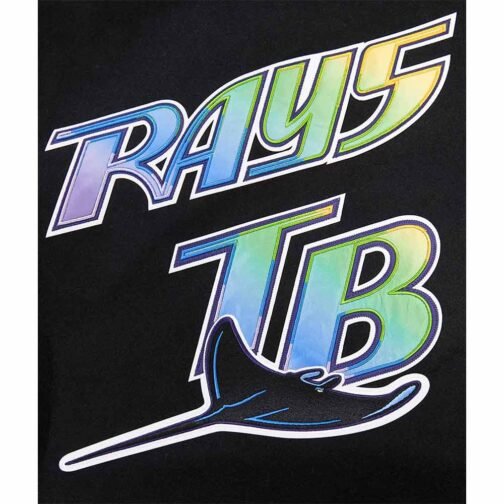Tampa Devil Rays Retro Classic Rib Varsity Jacket - Image 14