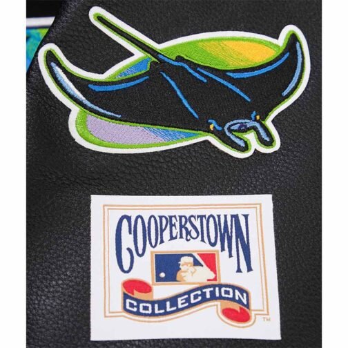 Tampa Devil Rays Retro Classic Rib Varsity Jacket - Image 15