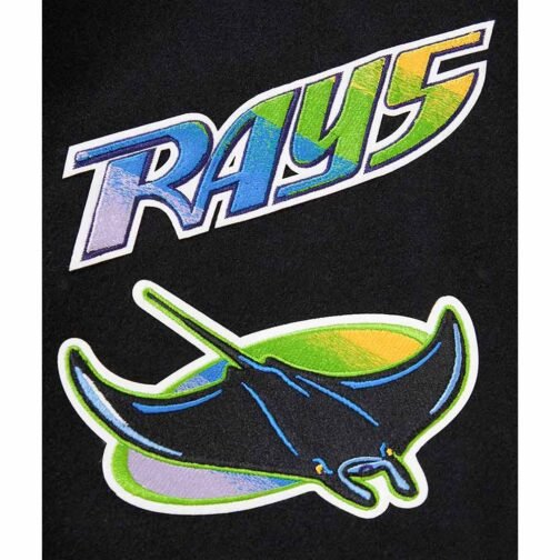 Tampa Devil Rays Retro Classic Rib Varsity Jacket - Image 17