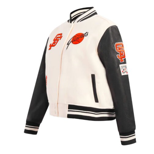 Retro Classic Rib San Francisco Giants Varsity Jacket - Image 5