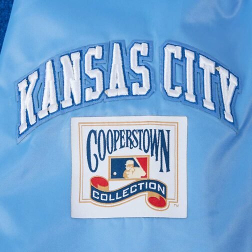 Kansas City Royals Retro Classic Rib Satin Jacket - Image 15