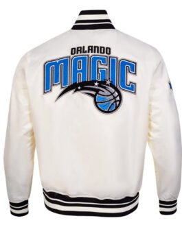Retro Orlando Magic Classic Rib Satin Jacket
