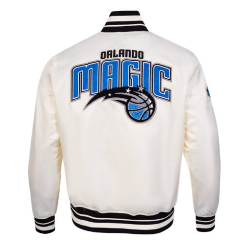 Retro Orlando Magic Classic Rib Satin Jacket - Image 2