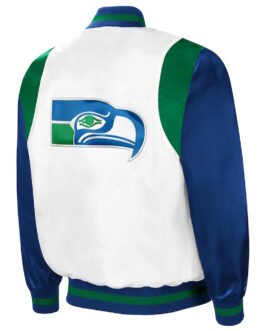 Retro The All-American Seattle Seahawks White/Royal Jacket
