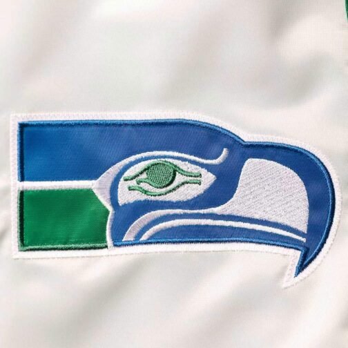 Retro The All-American Seattle Seahawks White/Royal Jacket - Image 4