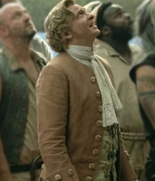 Our Flag Means Death Rhys Darby Wool Brown Coat - Image 2