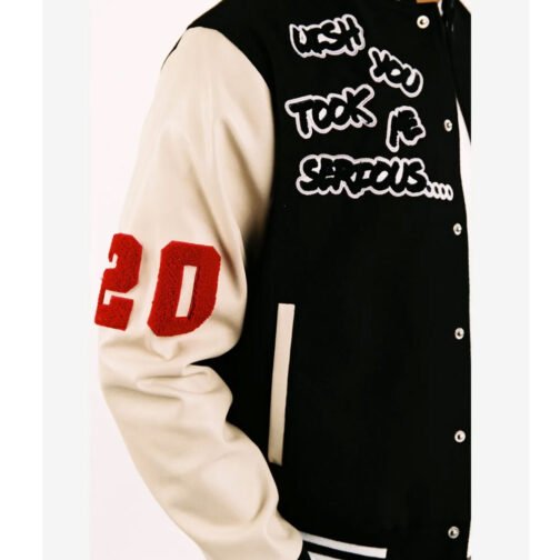 Wish You Took Me Serious Varsity Jacket - Image 8