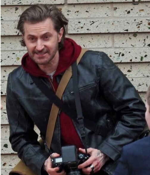 Richard Armitage Stay Close Black Leather Jacket - Image 3