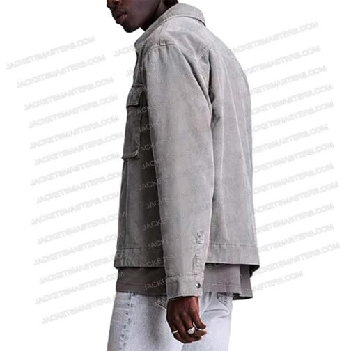 Richard Harmon Fakes Corduroy Gray Jacket - Image 5