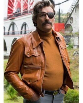 Mindhorn Julian Barratt Brown Leather Jacket