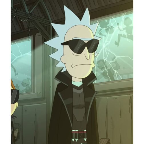 Rick Sanchez Rick and Morty Black Coat - Image 2