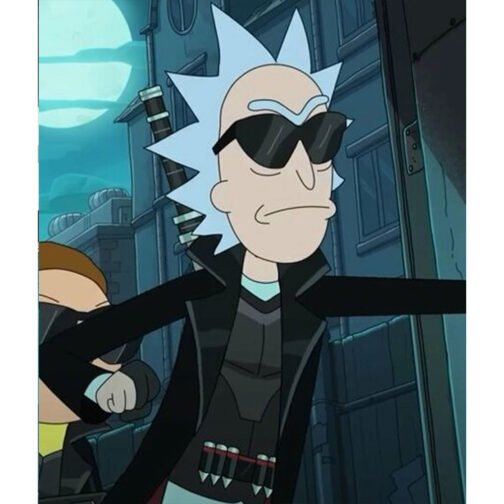 Rick Sanchez Rick and Morty Black Coat - Image 3