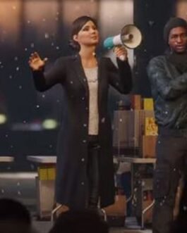 Rio Morales Spider-Man Miles Morales Black Wool Coat
