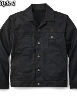 Cole Hauser Yellowstone Black Cotton Jacket