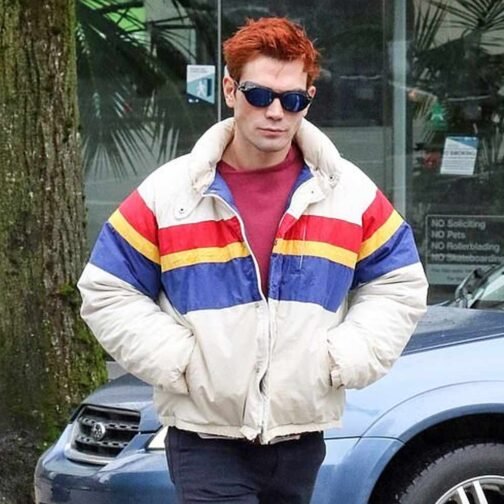 KJ Apa Riverdale Star Puffer Colorful Jacket - Image 2