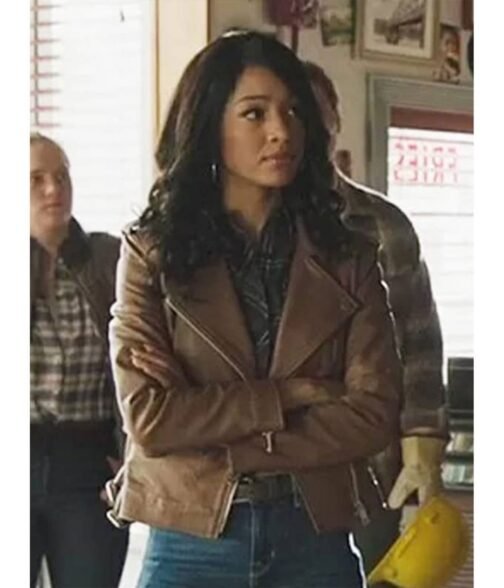 Riverdale Season 06 Erinn Westbrook Brown Leather Jacket - Image 2