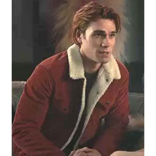 Riverdale S06 K.J. Apa Corduroy Sherpa Trucker Jacket - Image 2