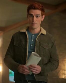 Riverdale Season 6 K.J. Apa Sherpa Corduroy Green Jacket