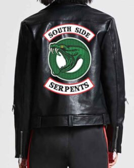 Vanessa Morgan Southside Serpents Black Leather Jacket