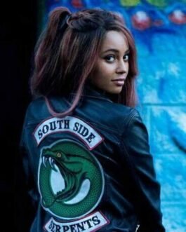 Vanessa Morgan Southside Serpents Black Leather Jacket