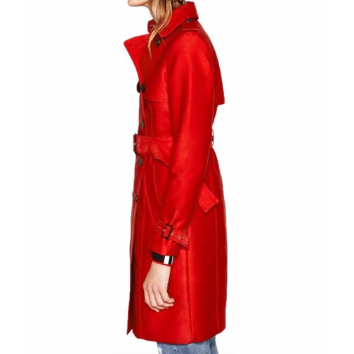 Riverdale Tiera Skovbye Red Coat - Image 4