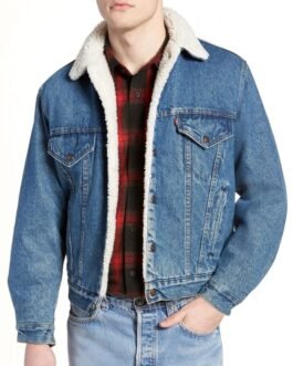 Tommy O’Brien Road to Perth Shearling Denim Jacket