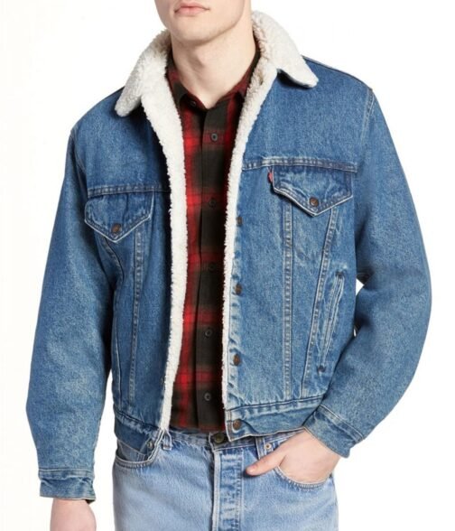 Tommy O’Brien Road to Perth Shearling Denim Jacket