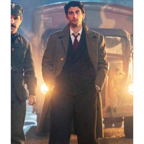 Robbing Mussolini Pietro Castellitto Cotton Coat - Image 2