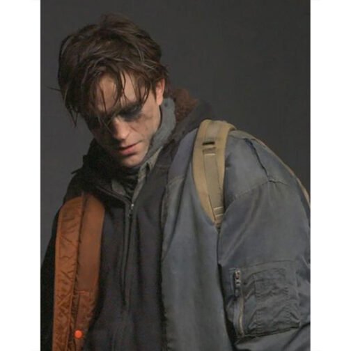 The Batman Robert Pattinson Bomber Gray Jacket - Image 6
