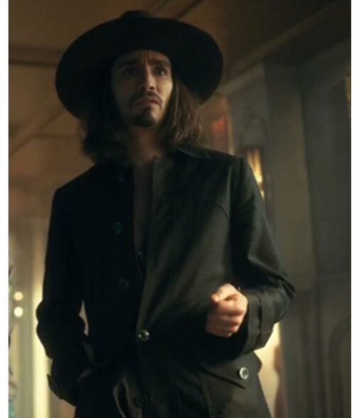 Robert Sheehan The Umbrella Academy S03 Black Wool Coat - Image 11