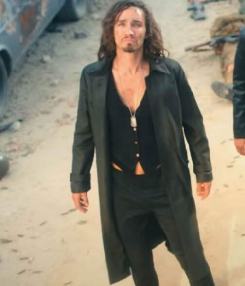 Robert Sheehan The Umbrella Academy S03 Black Wool Coat - Image 5