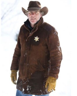 Robert Taylor Sheriff Longmire Suede Coat
