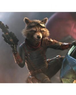 Rocket Raccoon Guardians of The Galaxy Vol 3 Blue Jacket