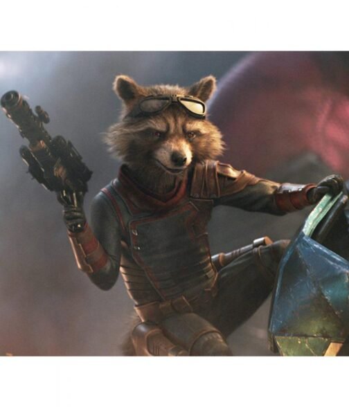 Rocket Raccoon Guardians of The Galaxy Vol 3 Blue Jacket