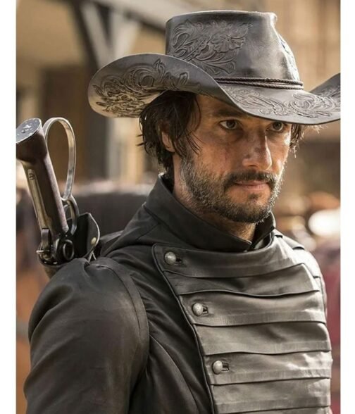 Rodrigo Santoro Westworld Leather Jacket with Quiver - Image 9