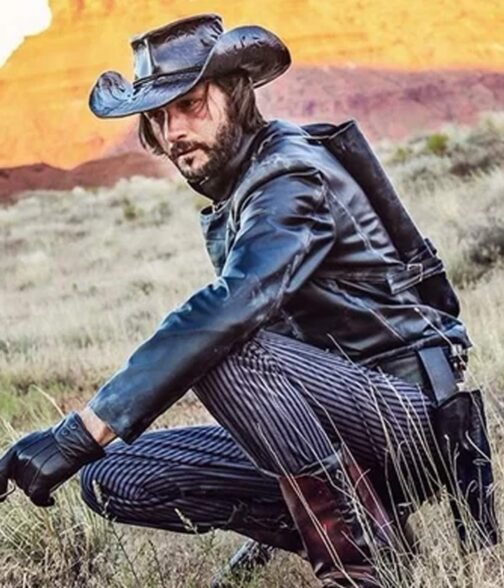 Rodrigo Santoro Westworld Leather Jacket with Quiver - Image 8