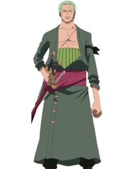 Roronoa Zoro One Piece Wool Green Coat