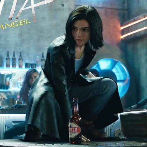 Rosa Salazar Alita Battle Angel Leather Coat - Image 4