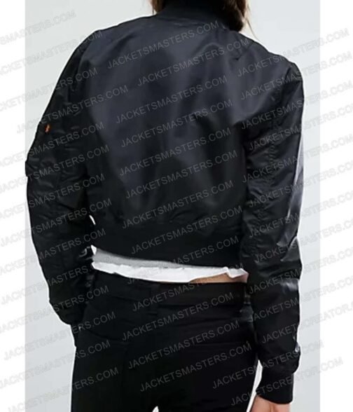 Sisi Stringer Vampire Academy Bomber Black Jacket - Image 3