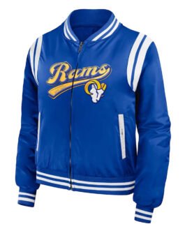 Los Angeles Rams Royal Bomber Full-Zip Jacket
