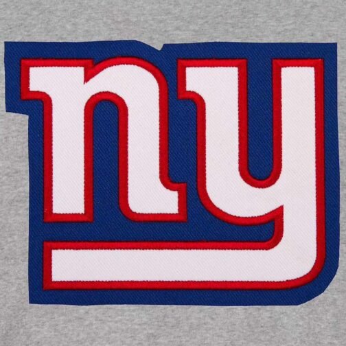 NY Giants Royal/Gray Varsity Wool Jacket - Image 5