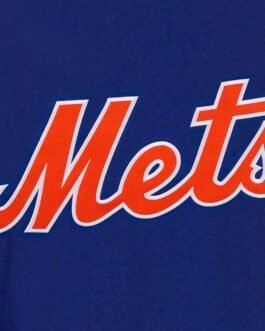 NY Mets Royal/Gray Accent Varsity Wool Jacket