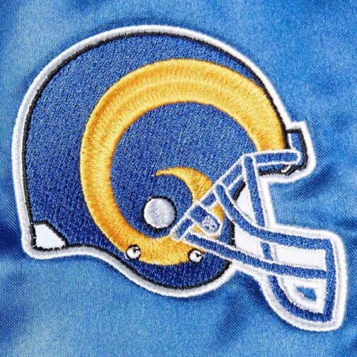 Royal LA Rams Lightweight Satin Jacket - Image 4