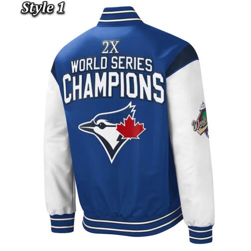 Toronto Blue Jays Challenger Royal/Navy Jacket - Image 4