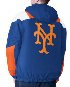Royal NY Mets Charger Half-Zip Pullover Jacket