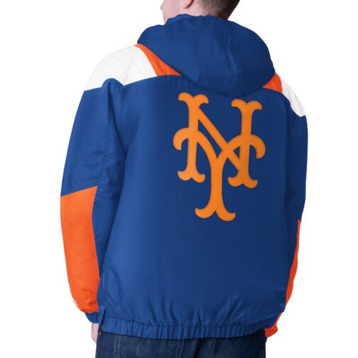 Royal NY Mets Charger Half-Zip Pullover Jacket - Image 2